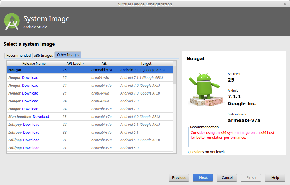 how to use android studio virtual device 4gb ram
