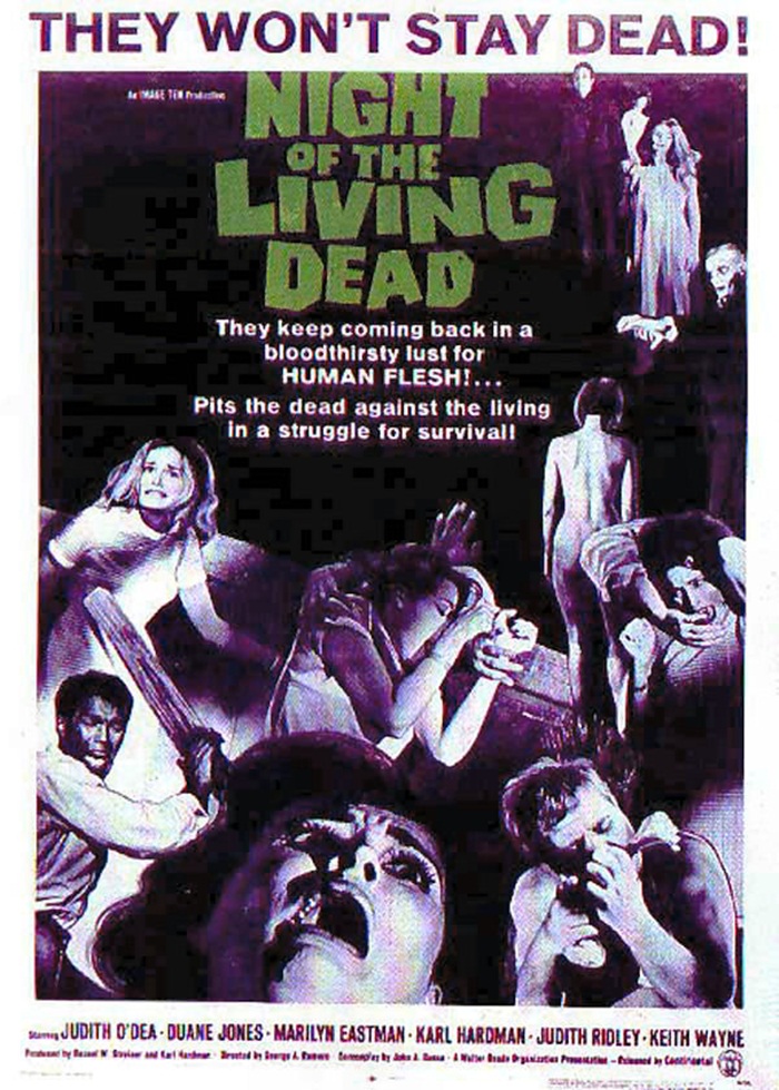 NIGHT OF THE LIVING DEAD ART POSTER PRINT HOUSE OF ZOMBIES HORROR MOVIES ROMERO