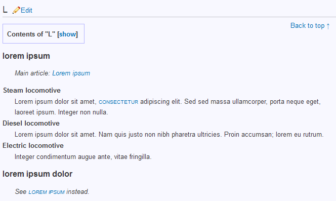 Glossary legend mockup