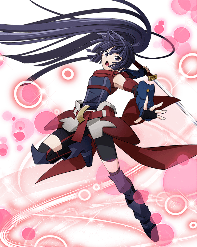 anime girl ninja with black hair