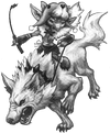 Goblin Tamer and Dire Wolf