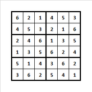 6x6 Sudoku Solution
