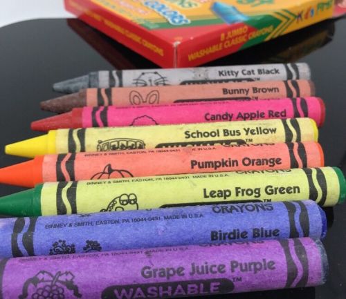 image crayola kids first jumbo washable crayons fun color names to