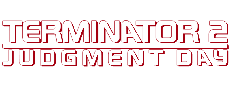 Terminated minute. Terminator 2 лого. Терминатор надпись. Terminator 2 - Judgment Day logo. Терминатор 2 Судный день логотип.