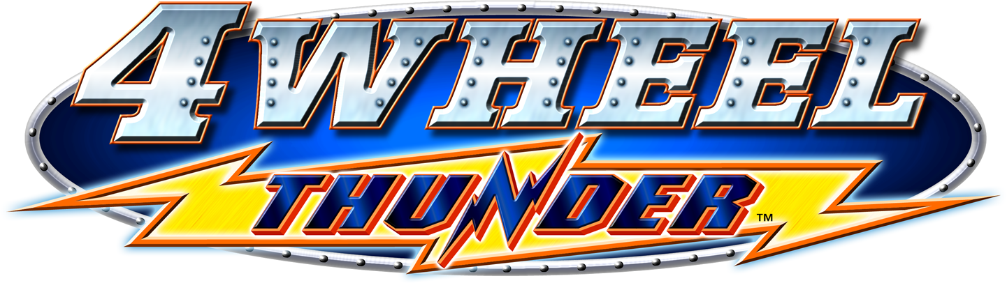 Физзи тандер. 4 Wheel Thunder. Dreamcast Wheel. Игровой автомат• Thunder Wheel. Thunder logo.