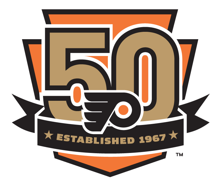 image philadelphia flyers logo 50th anniversary png logopedia flyers 50th