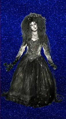 CrystalMethydBlackWeddingLook