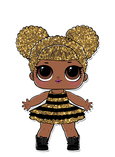 black and gold lol doll