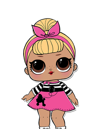 lol doll with pink bow