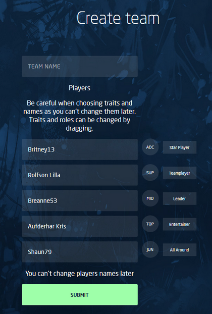 Create a team-0