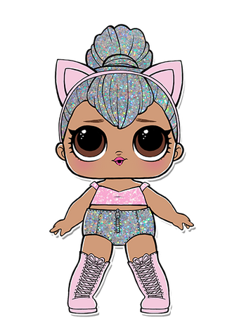 glam glitter kitty queen