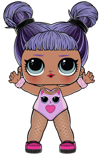 purple hair lol doll name