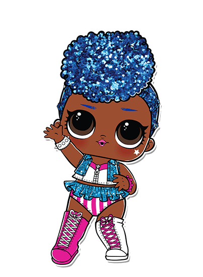 blue lol doll