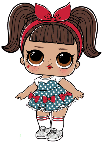 lol doll brown hair
