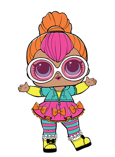 lol doll with orange hair