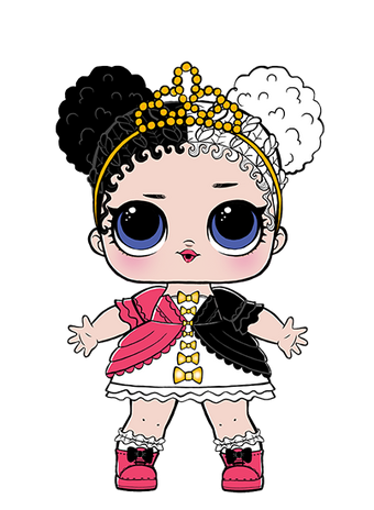 lol doll with black and white hair name