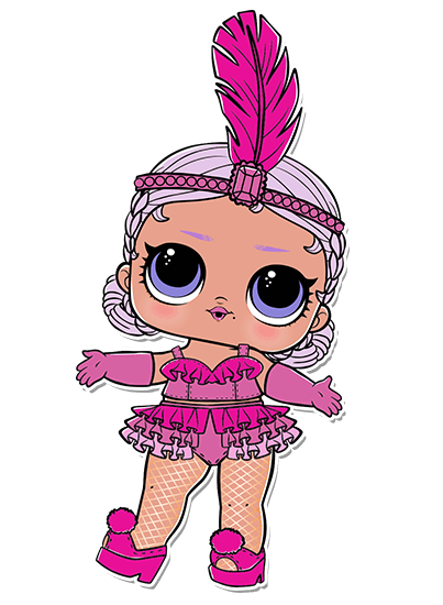 pink feather headband LOL Surprise doll accessories