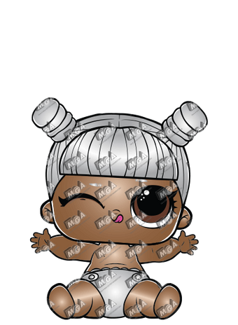 lol doll with silver hair