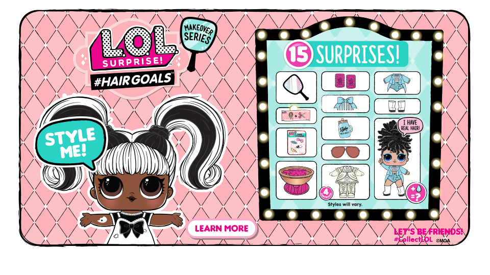 lol surprise makeover series hair goals