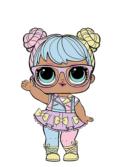 lol doll with sunglasses