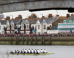 Boat Race at Barnes Bridge 2003 - Oxford winners