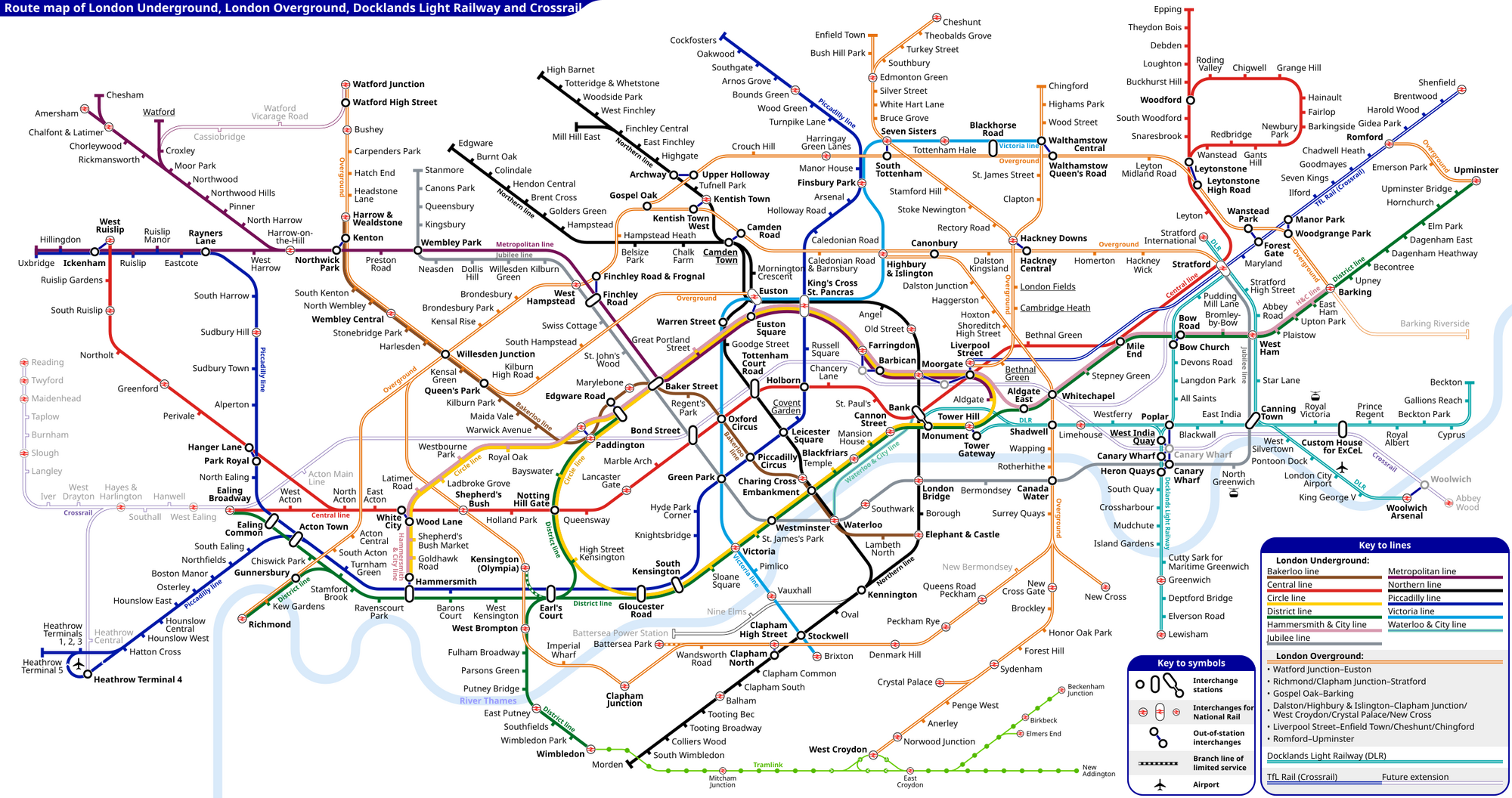 London Underground Map Crossrail Images And Photos Finder   2000