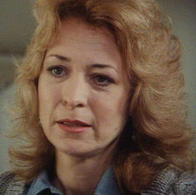 Valerie Holliman as Clare Wilson in London's burning