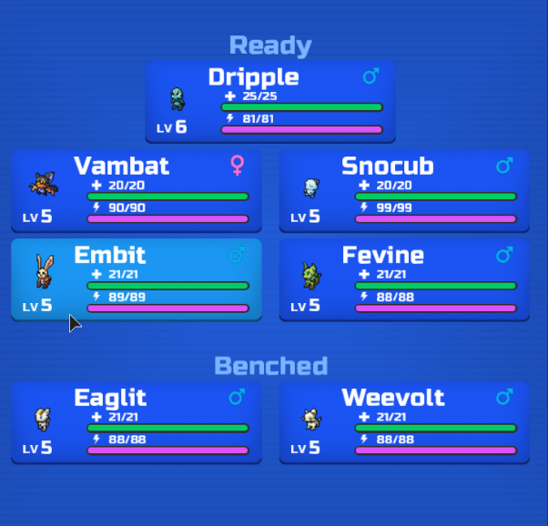 Loomian Legacy Personality Chart