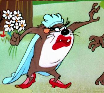 tasmanian she devil looney