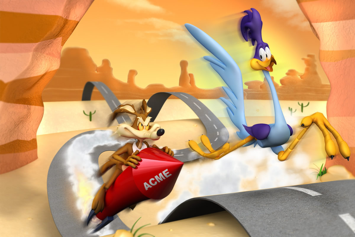 Койот и дорожный бегун. Looney Tunes дорожный бегун. Road Runner Луни Тюнз. Луни Тюнз шоу дорожный бегун. Мультфильм койот и дорожный бегун.