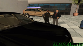 CJ comprando el BMW