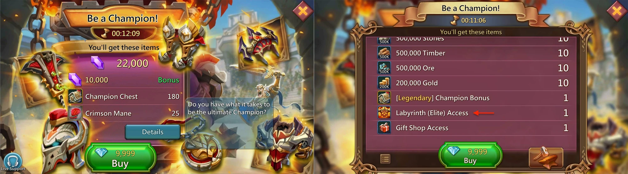 Labyrinth Elite Access Lords Mobile