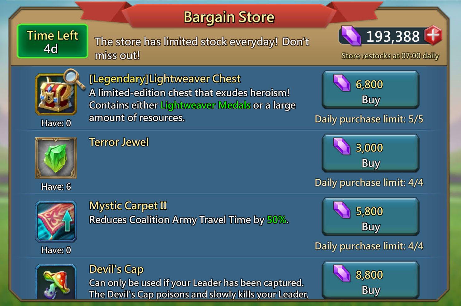 Bargain Store | Lords Mobile Wiki | Fandom