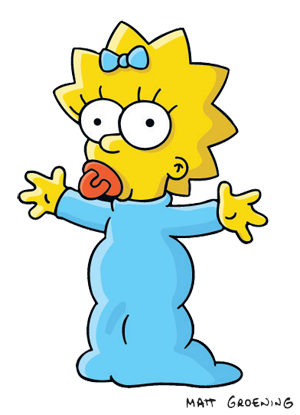 Resultado de imagen de maggie simpsons