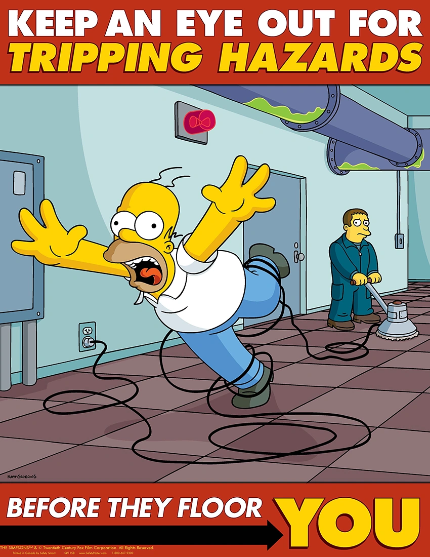 Imagen The Simpsons Safety Poster 58.png Simpson Wiki en Español