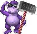 BonziWORLD Bonzi Ban Hammer Rare Sprite
