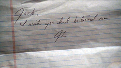 Locke's Suicide Note