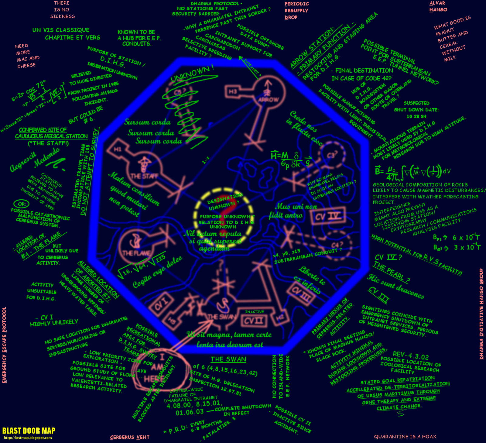 Dharma initiative станция лебедь. Карта Дхармы инишитив. Карта станций дхарма. Карта бункеров дхарма.