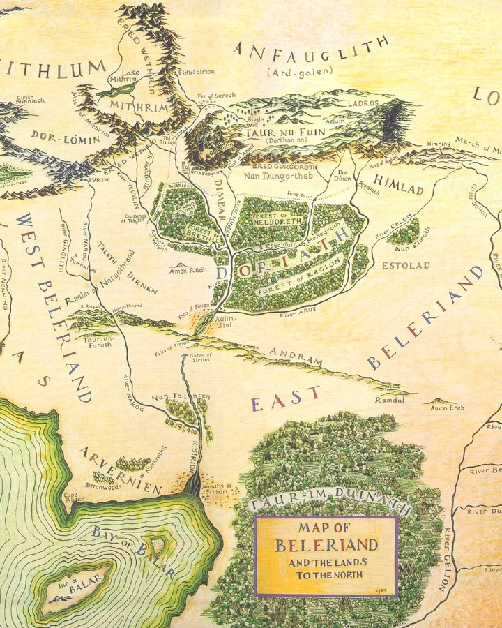 beleriand and middle earth map Beleriand The One Wiki To Rule Them All Fandom beleriand and middle earth map