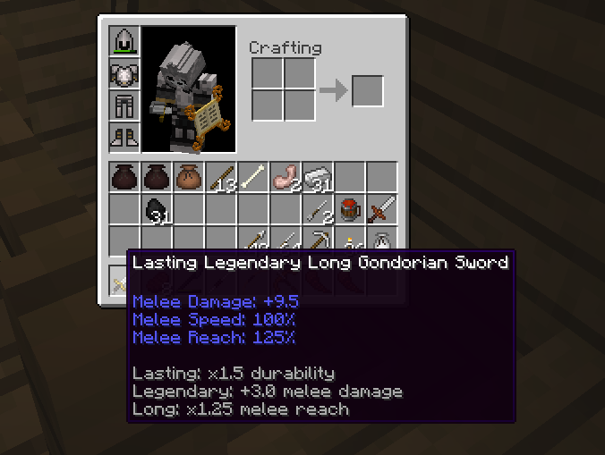 Equipment Modifiers  The Lord of the Rings Minecraft Mod 
