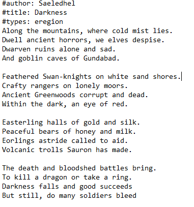 Image - Elven Poem 1.png  The Lord of the Rings Minecraft 
