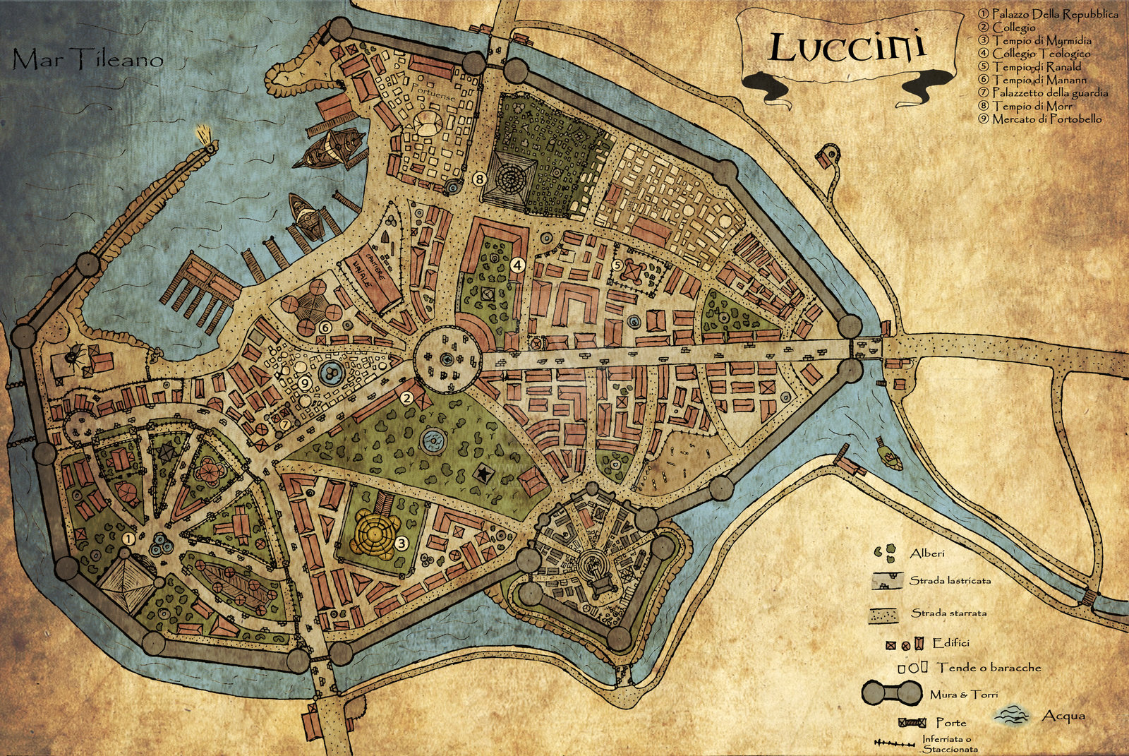 Image - City map of capital.jpg  The Lord of the Rings 