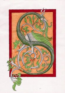 Medieval wyvern by ceinwen