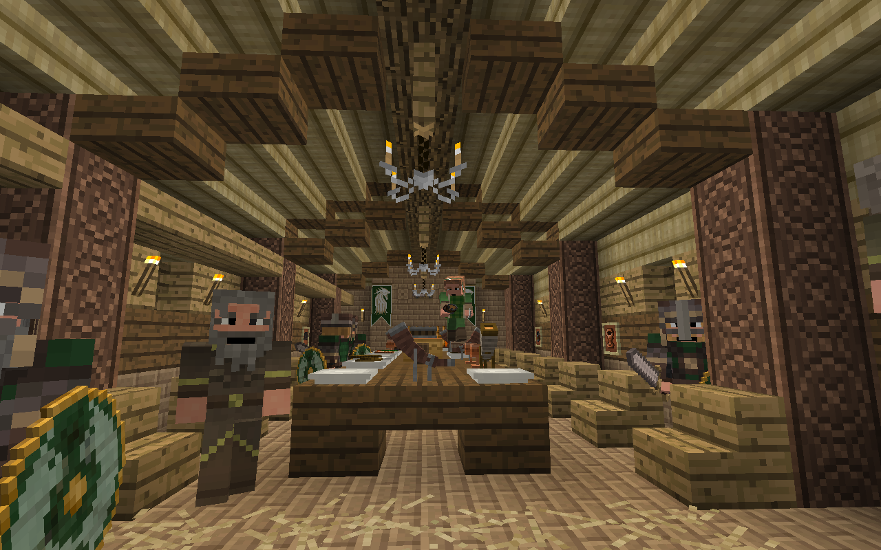 Rohan Mead Hall  The Lord of the Rings Minecraft Mod Wiki 