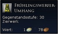 Frühlingswerfer-Umhang Tooltipp