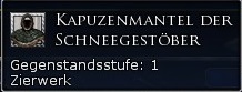 Kapuzenmantel der Schneegestöber Tooltipp