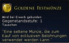 Goldene Festmünze