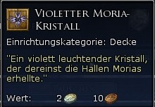 Violetter Moria-Kristall Tooltipp