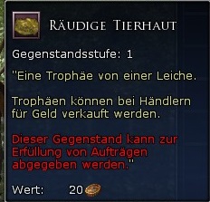 Räudige Tierhaut