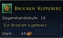 Brocken Kupfererz